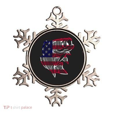 Transparent USA Fish Flag Ornament