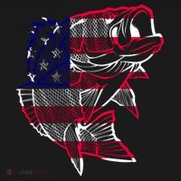 Transparent USA Fish Flag Women's Tank Top thumb 5