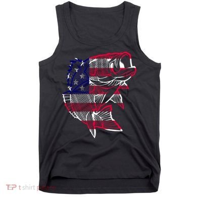 Transparent USA Fish Flag Tank Top