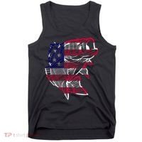 Transparent USA Fish Flag Tank Top thumb 0