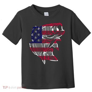 Transparent USA Fish Flag Toddler T-Shirt