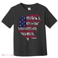 Transparent USA Fish Flag Toddler T-Shirt thumb 0