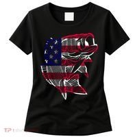 Transparent USA Fish Flag Women's T-Shirt thumb 0