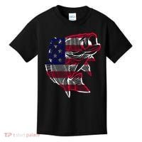 Transparent USA Fish Flag Kids T-Shirt thumb 0