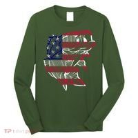 Transparent USA Fish Flag Long Sleeve Shirt thumb 0