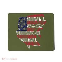 Transparent USA Fish Flag Mousepad thumb 0