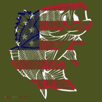 Transparent USA Fish Flag Mousepad thumb 1