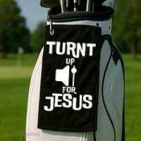 Turn Up For Jesus Golf Towel thumb 2