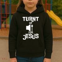 Turn Up For Jesus Kids Hoodie thumb 3