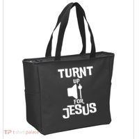 Turn Up For Jesus Tote Bag thumb 2