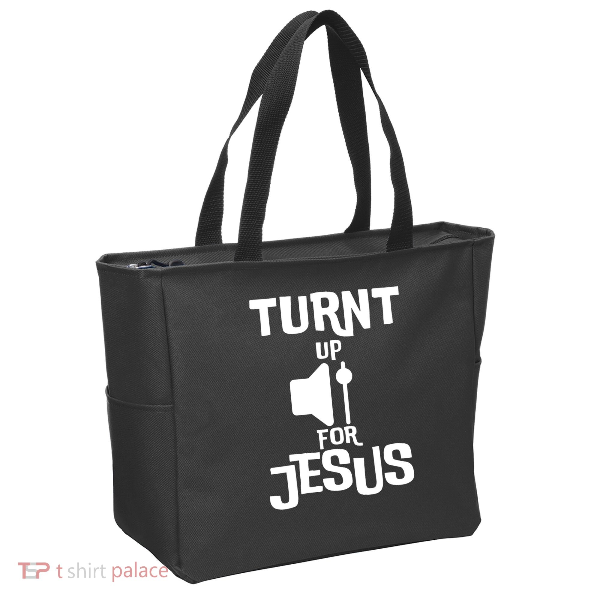 Turn Up For Jesus Tote Bag