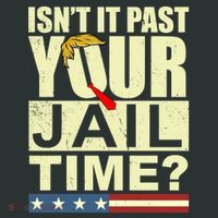 Trump Usa Isn’T It Past Your Jail Time Vintage T-Shirt thumb 7