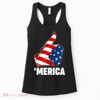 Thumbs Up Merica USA American Flag Women's Tank Top thumb 0