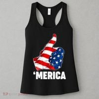 Thumbs Up Merica USA American Flag Women's Tank Top thumb 3