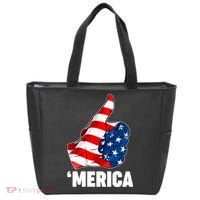 Thumbs Up Merica USA American Flag Tote Bag thumb 0