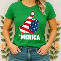 Thumbs Up Merica USA American Flag Women's T-Shirt thumb 2