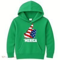 Thumbs Up Merica USA American Flag Kids Hoodie thumb 0