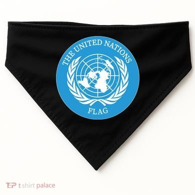 The United Nations Flag USA-Made Doggie Bandana
