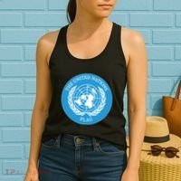 The United Nations Flag Women's Tank Top thumb 2