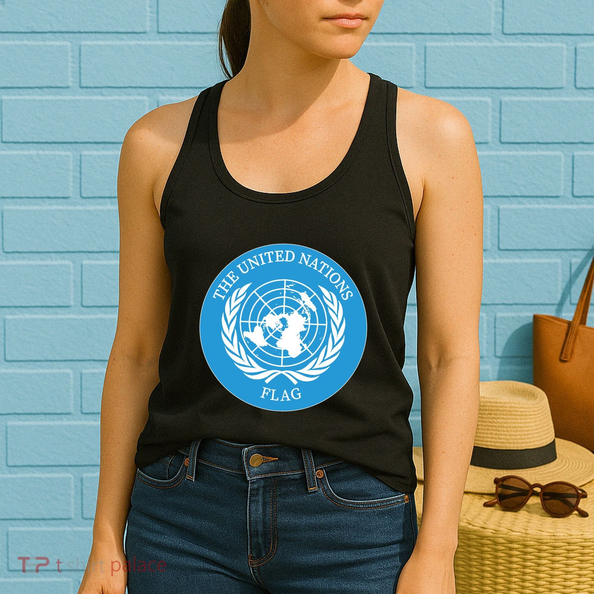 The United Nations Flag Women's Tank Top