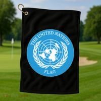 The United Nations Flag Golf Towel thumb 1