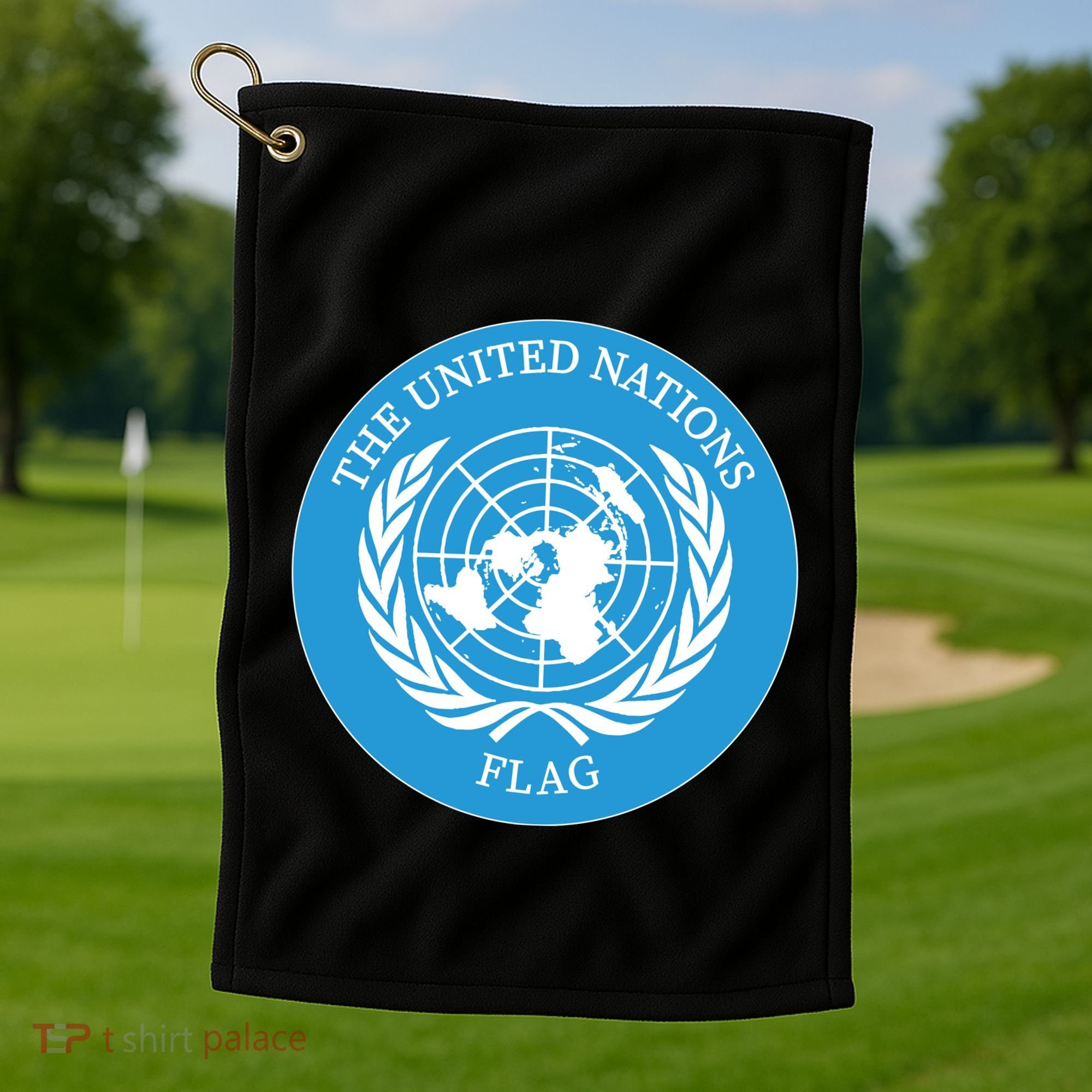The United Nations Flag Golf Towel