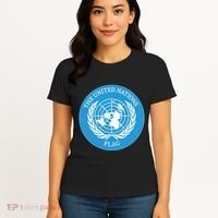 The United Nations Flag Women's T-Shirt thumb 4