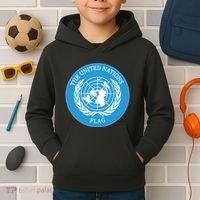 The United Nations Flag Kids Hoodie thumb 2