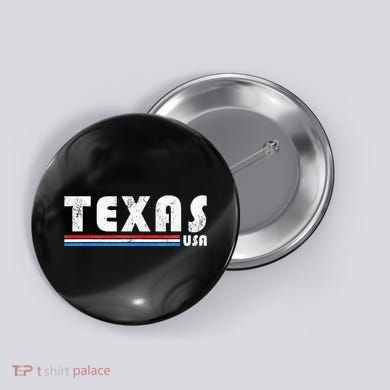 Texas Usa Retro Vintage State Gift Button