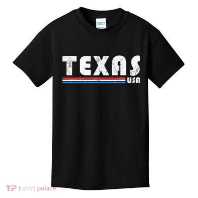 Texas Usa Retro Vintage State Gift Kids T-Shirt