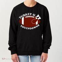 Turkey And Touchdowns Women's Sweatshirt thumb 0