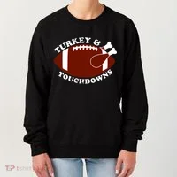 Turkey And Touchdowns Women's Sweatshirt thumb 0
