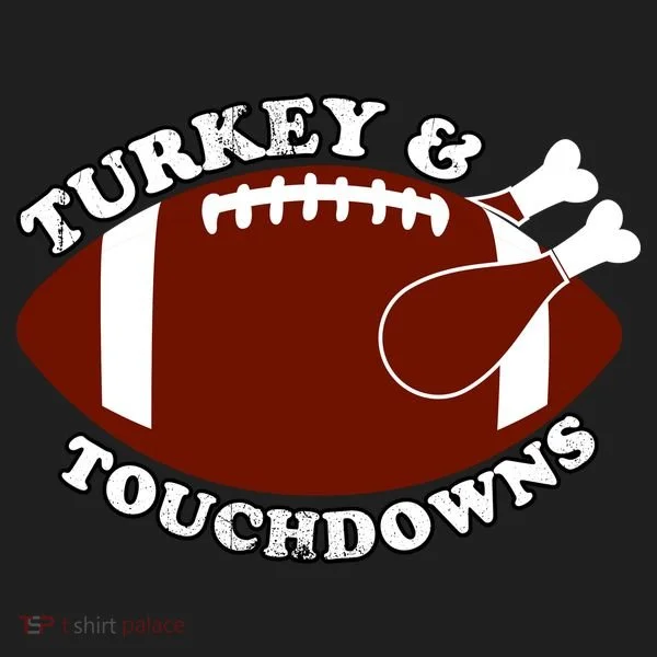 Turkey And Touchdowns Women's Sweatshirt