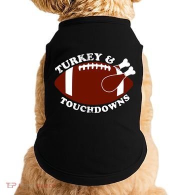 Turkey And Touchdowns Doggie Tank