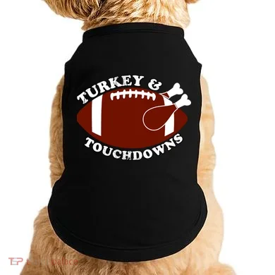 Turkey And Touchdowns Doggie Tank