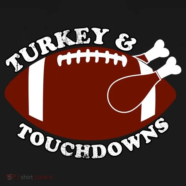 Turkey And Touchdowns Women's Hoodie