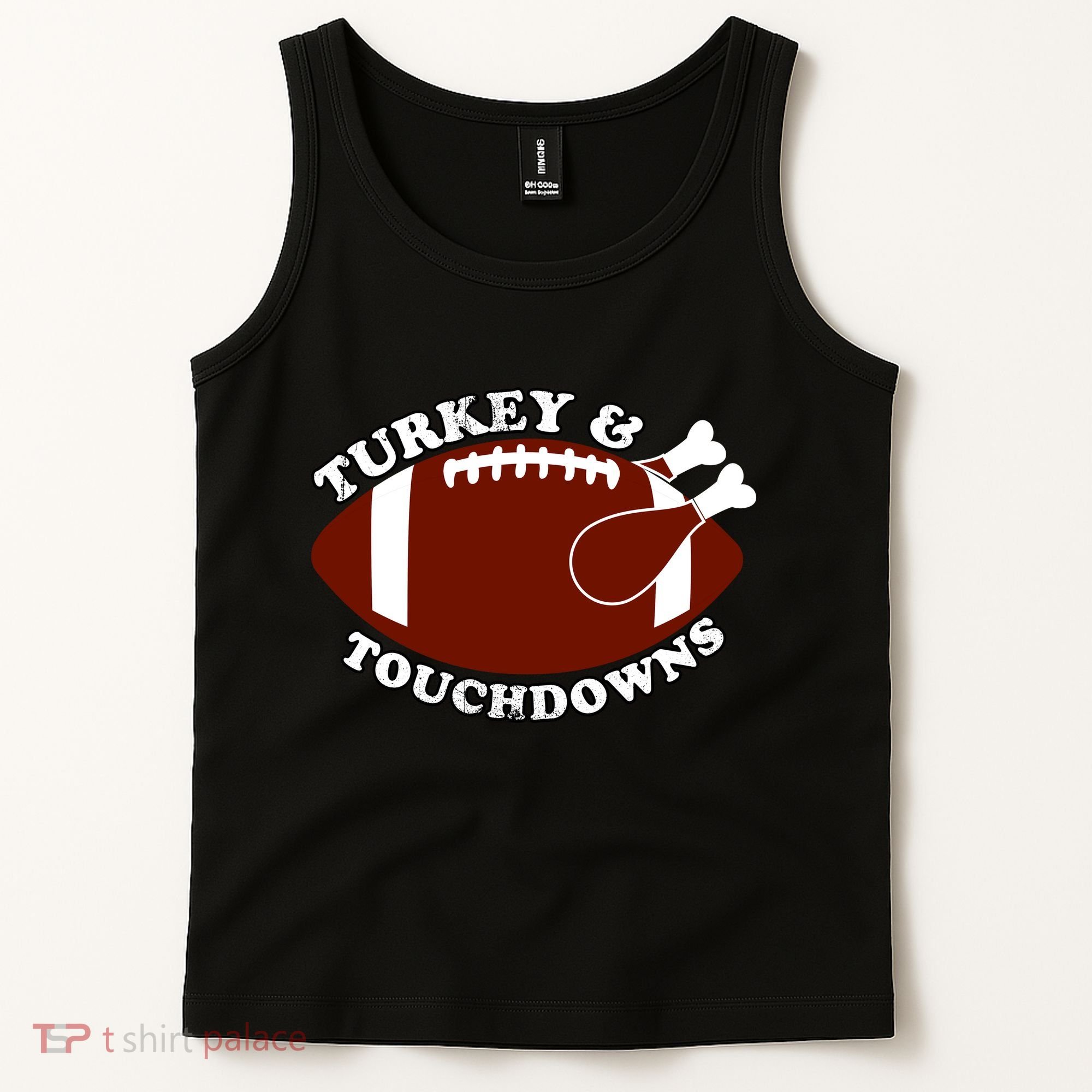 Turkey And Touchdowns Tank Top