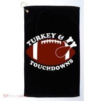 Turkey And Touchdowns Golf Towel thumb 0