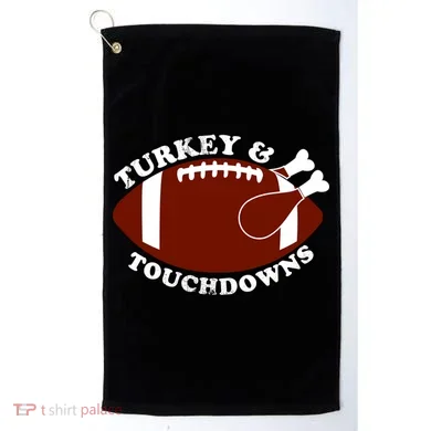 Turkey And Touchdowns Golf Towel
