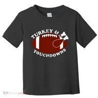 Turkey And Touchdowns Toddler T-Shirt thumb 0