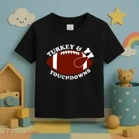 Turkey And Touchdowns Toddler T-Shirt thumb 3