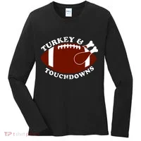 Turkey And Touchdowns Women's Long Sleeve Shirt thumb 0