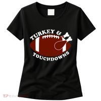 Turkey And Touchdowns Women's T-Shirt thumb 0