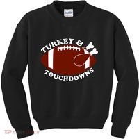 Turkey And Touchdowns Kids Sweatshirt thumb 0