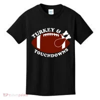 Turkey And Touchdowns Kids T-Shirt thumb 0
