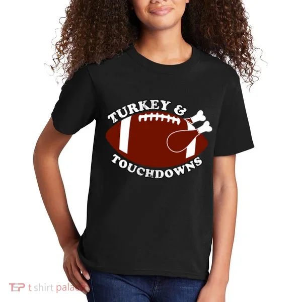 Turkey And Touchdowns Kids T-Shirt