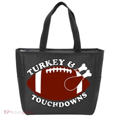 Turkey And Touchdowns Tote Bag
