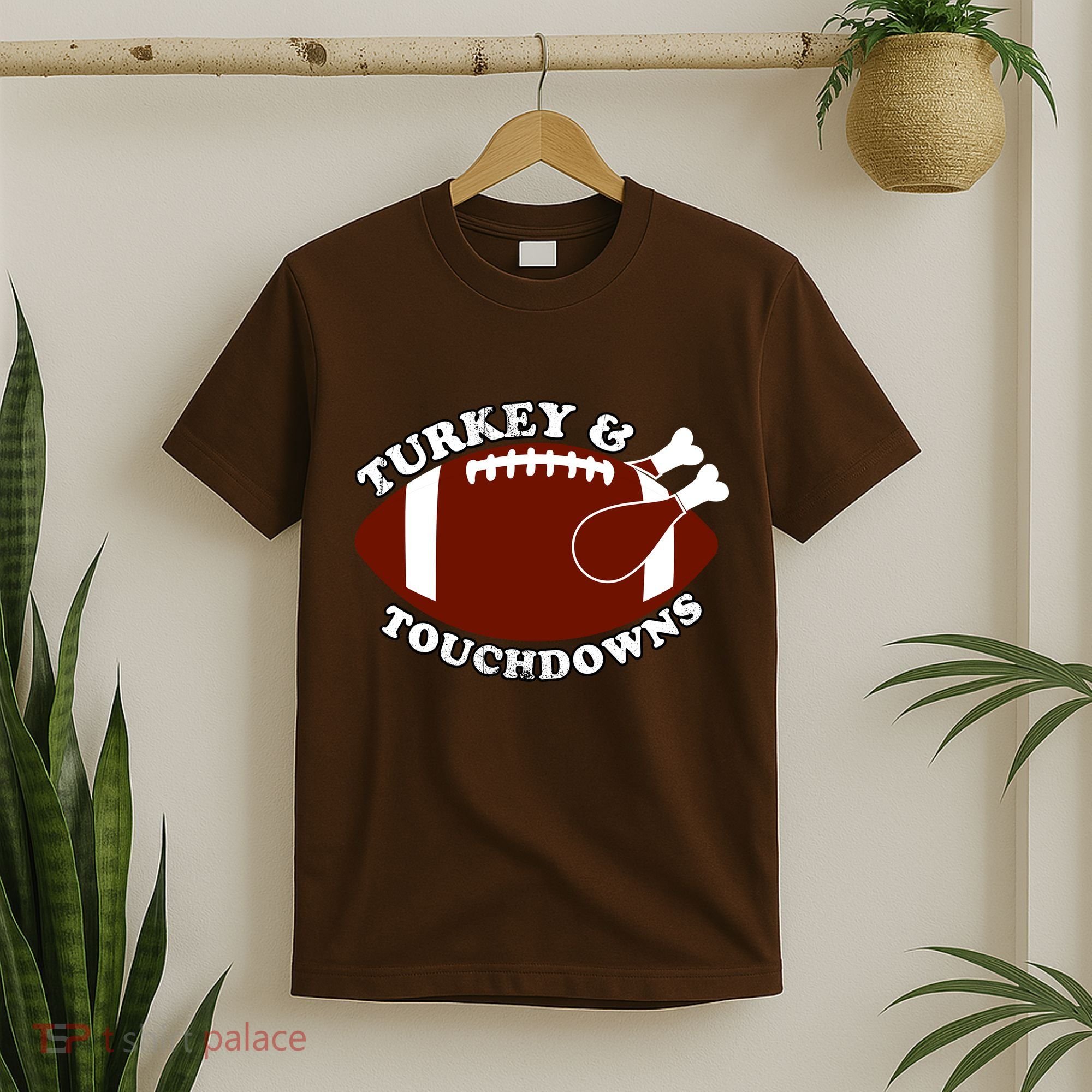 Turkey And Touchdowns T-Shirt