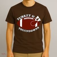 Turkey And Touchdowns T-Shirt thumb 3