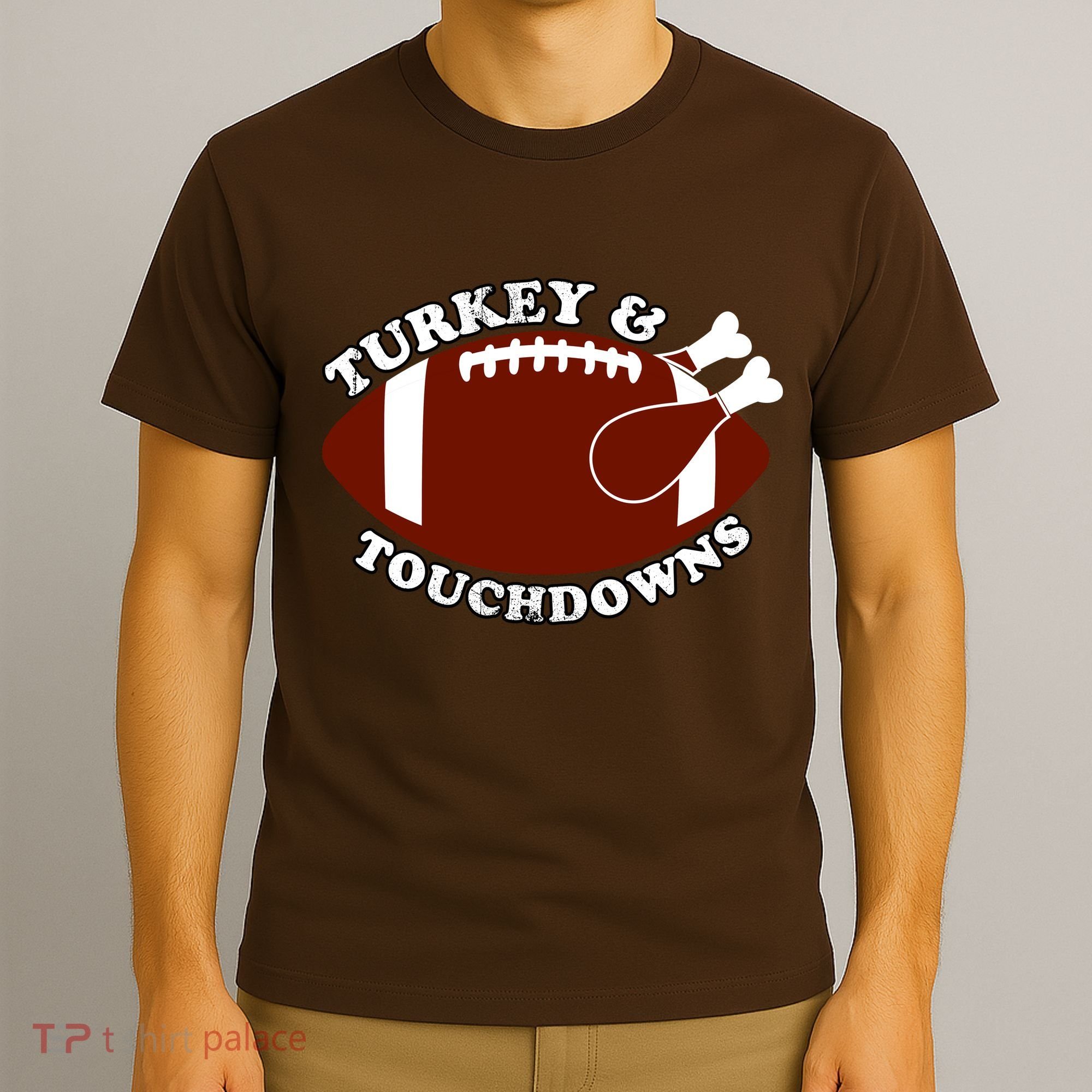 Turkey And Touchdowns T-Shirt